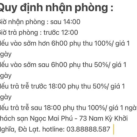 Ngoc Mai Phu Hotel Dalat Bagian luar foto