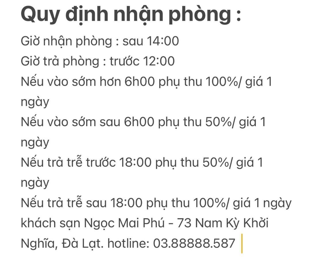 Ngoc Mai Phu Hotel Dalat Bagian luar foto